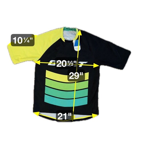 Giant Bicycles MTB Specific Short Sleeve Jersey Size M / L Green Transfer Series - Picture 14 of 15